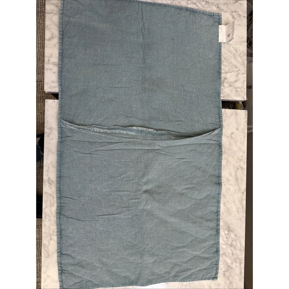 Pottery Barn King Sham Cocoon Voile Diamond Quilted 100% Cotton